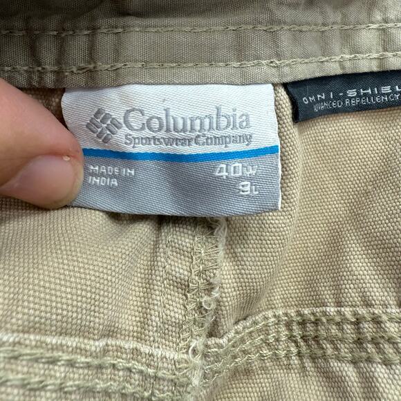 Columbia Men’s Cargo Shorts sz 40 Omni-Shield 9” Inseam # H258 - Picture 7 of 12
